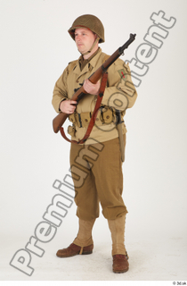 U.S.Army uniform World War II. ver.2 army poses with gun…